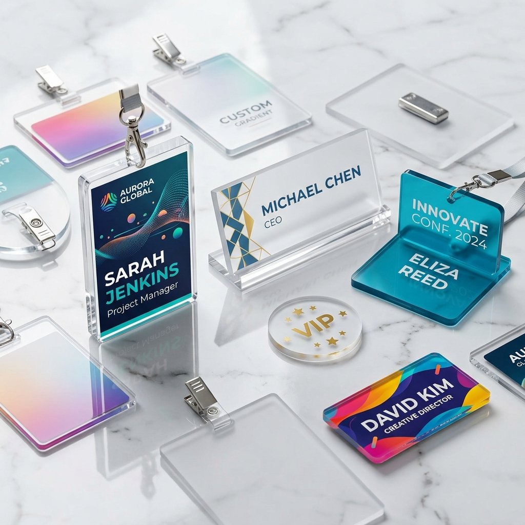 Acrylic Badges Manufacturer India